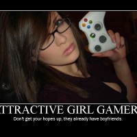 1559 - attractive gamer girl taken